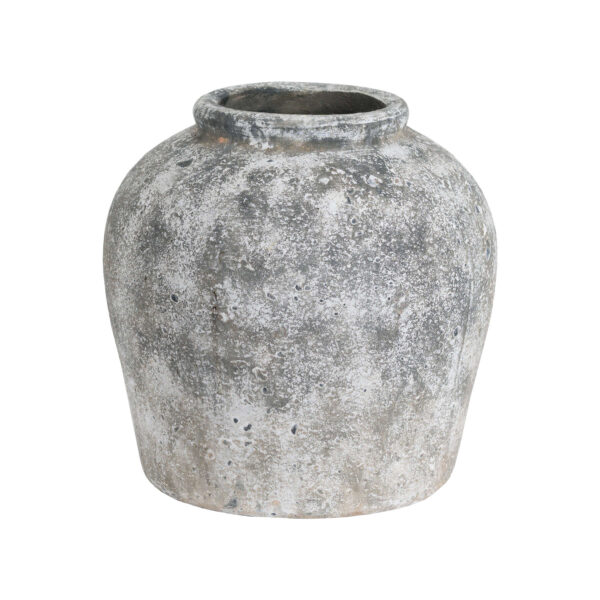 Aged Stone Ceramic Vase - Image 6