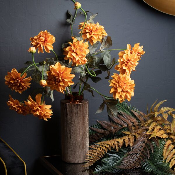 Orange Dahlia Spray - Image 3