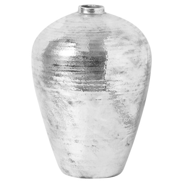 Large Hammered Silver Astral Vase - Image 5