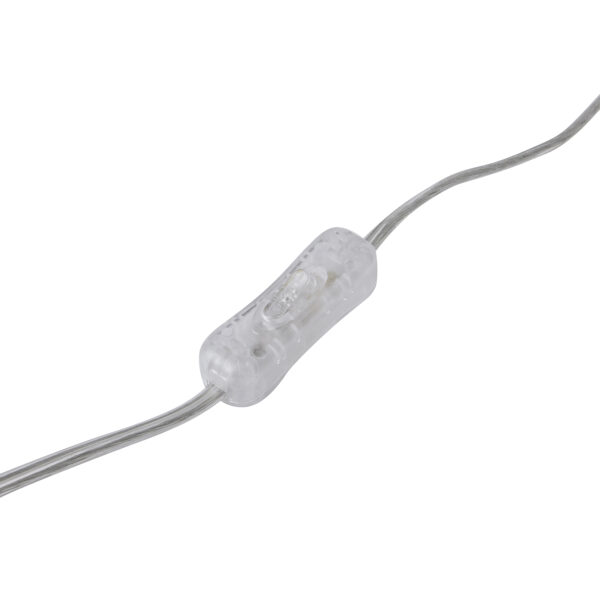 Adonis Metallic Glass Lamp With Velvet Shade - Image 4
