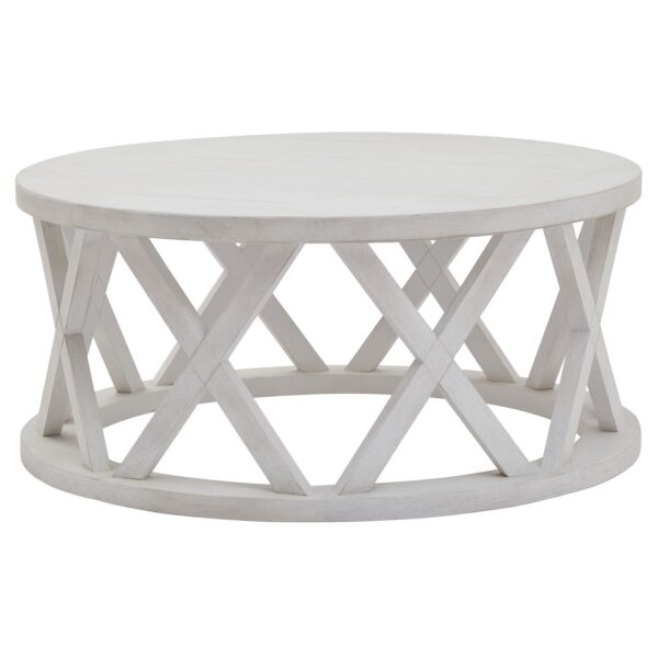 Stamford Plank Collection Round Coffee Table - Image 2