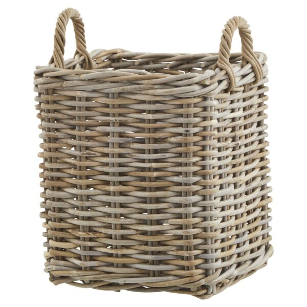 Set of 3 Kubu Rattan Square Storage Baskets - Image 4