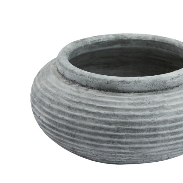 Athena Round Ribbed Planter - Image 2